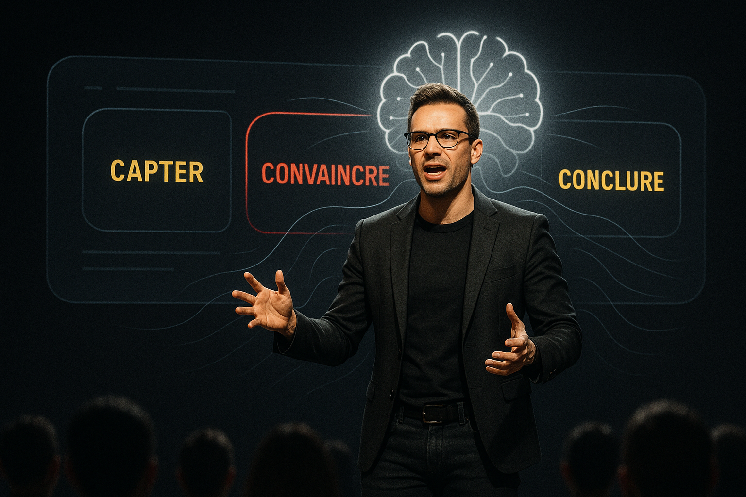 Image illustrant Pitcher son projet en 3 minutes : la méthode IA pour convaincre sans perdre son auditoire